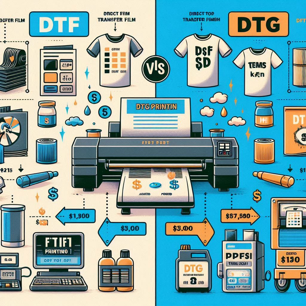 Which is more expensive DTF or DTG?